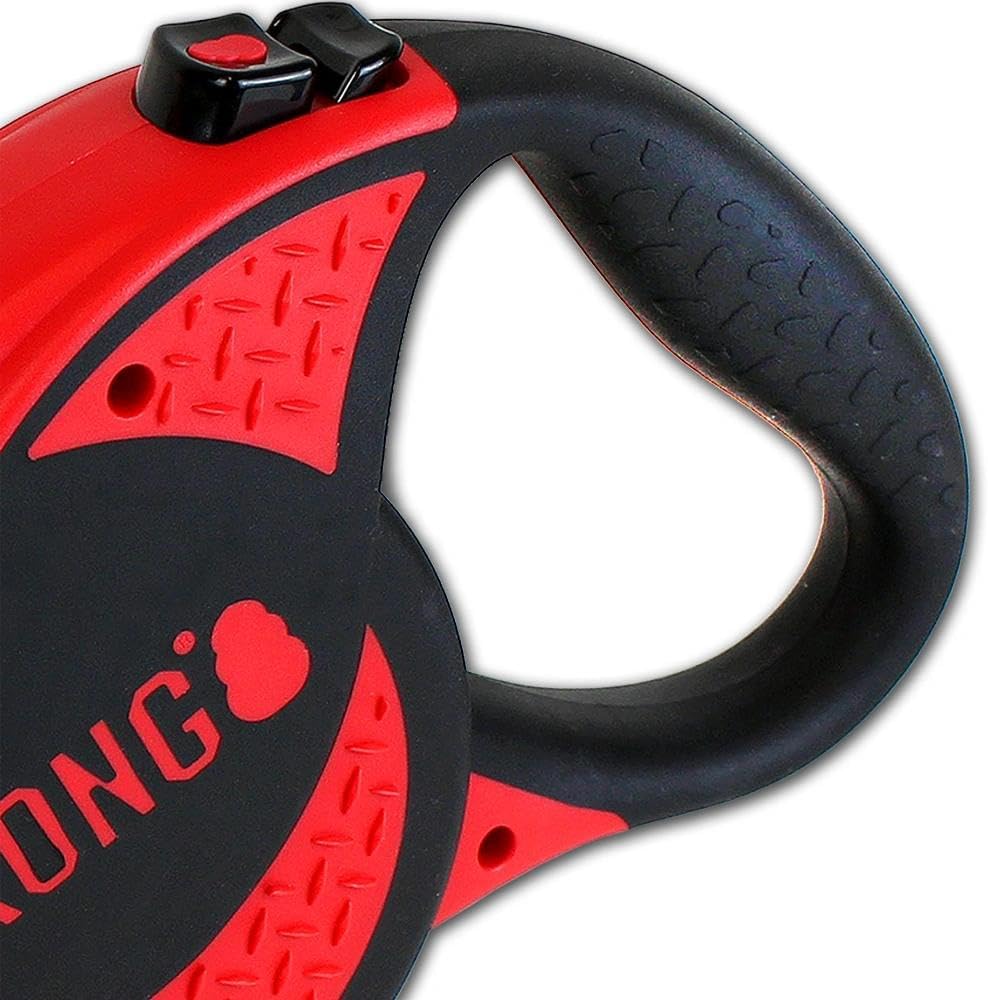 Alcott Kong Ultimate Retractable Dog Leash, Extra Large, Red, 16' Long