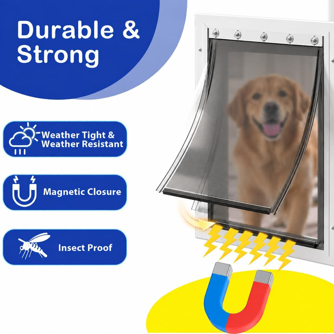 2PC Replacement Flap PAC11-11039 with Screws & Washers for PetSafe