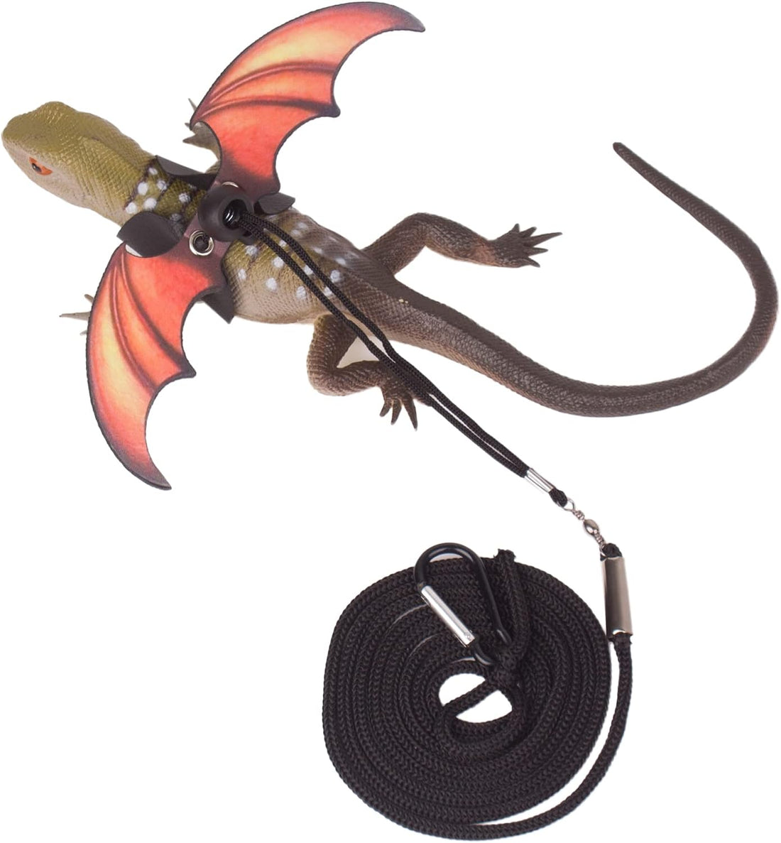 ADOGGYGO Bearded Dragon Lizard Leash Harness, 3 Size Pack, Orange