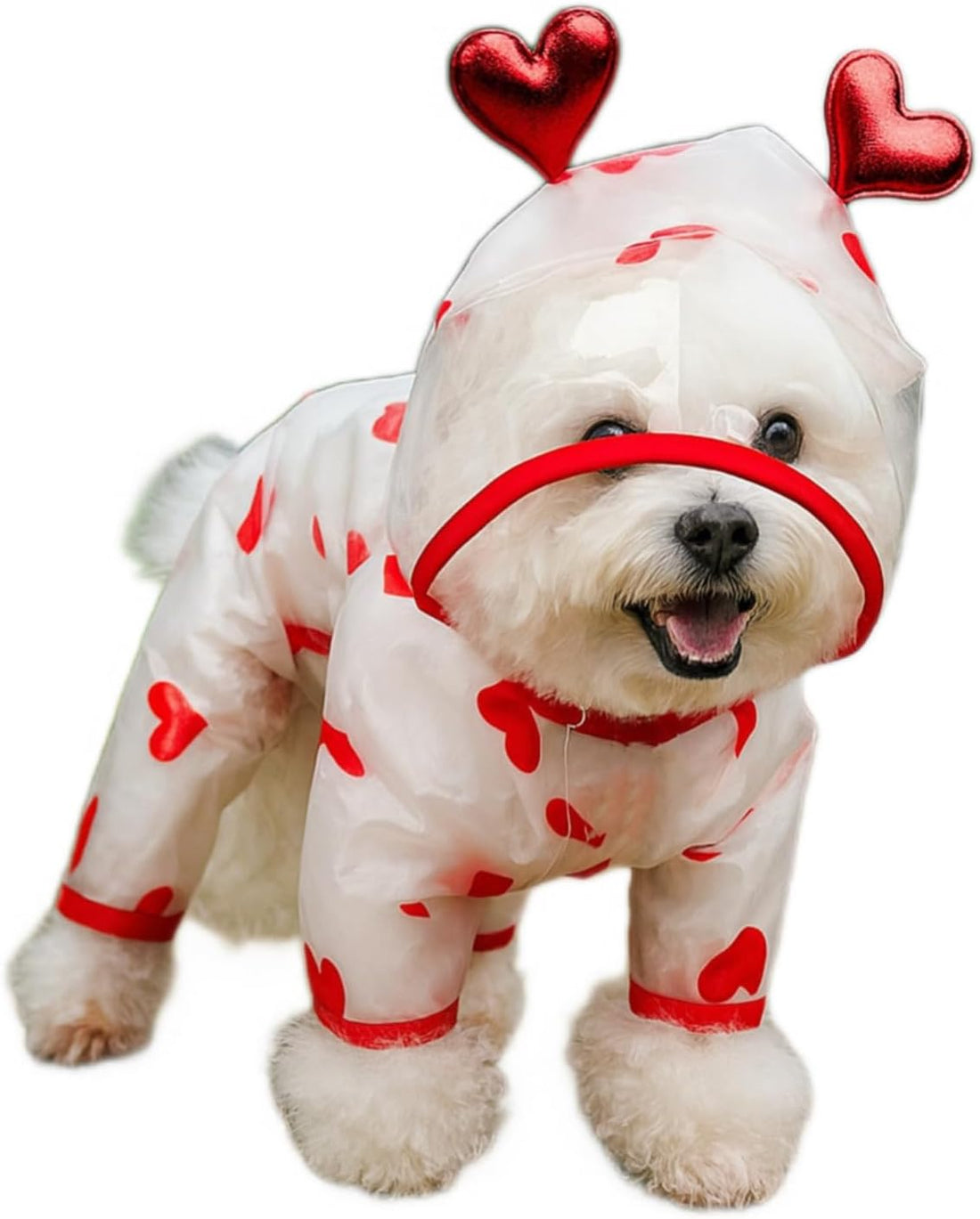 Waterproof Dog Raincoat,Full Coverage 4 Legs Dog Rain Jacket
