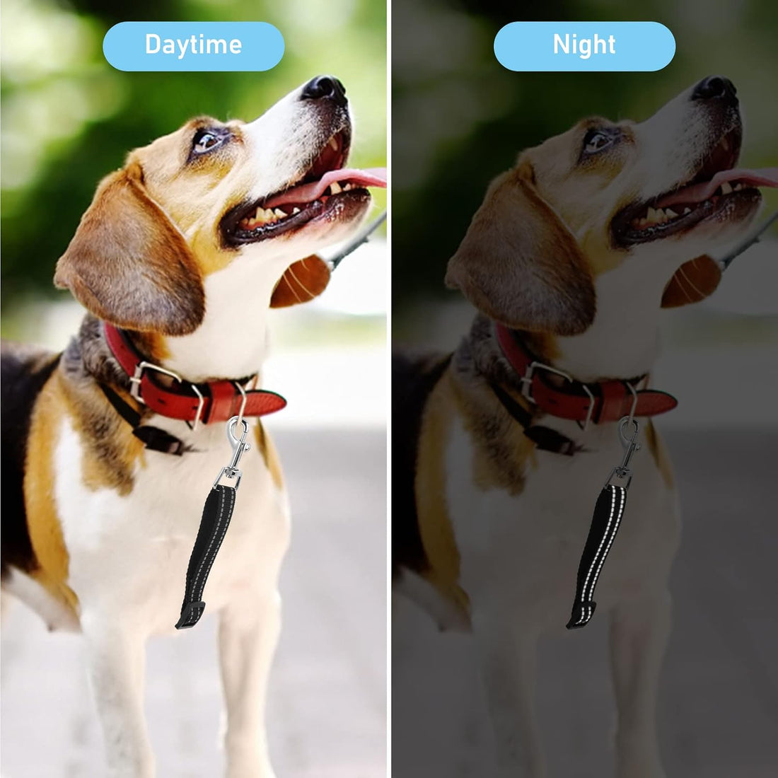 Cobee Dog Collar Clips, 2 Pcs Reflective Nylon Prong Collars Backup