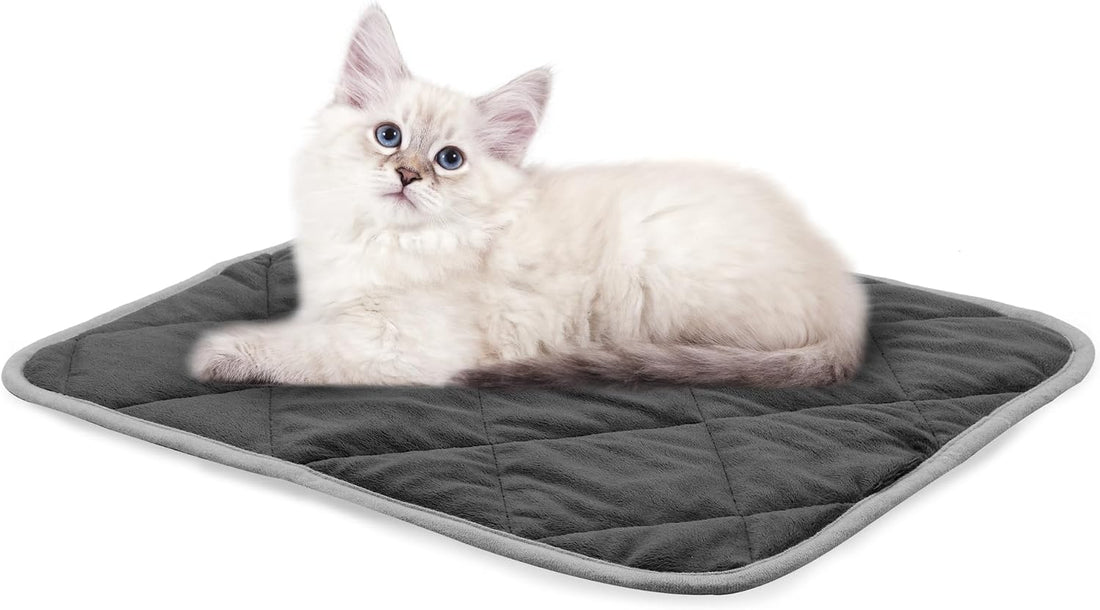 NWK Self Warming Thermal Pet Mat for Dogs and Cats (Black, Small)