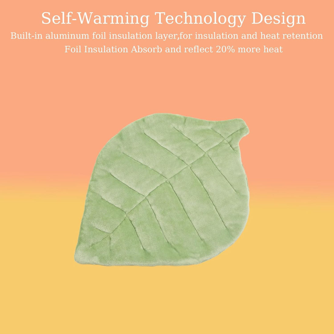 Nimorio Self Warming Cat Leaf Mat,Comfortable Soft Fabric Breathable