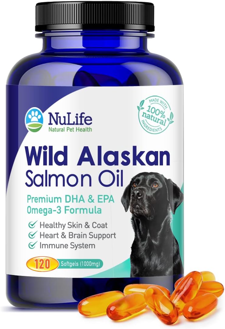 Pure Wild Alaskan Salmon Oil for Dogs