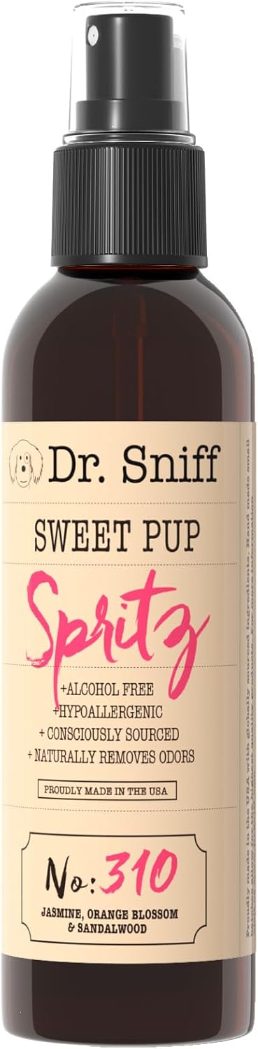 Dr. Sniff Dog Spray Perky Pup Scent Odor Deodorizer Cologne 4 oz