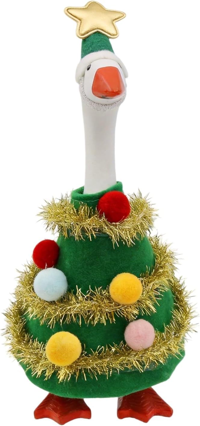 7 Inch Desk Goose Outfits, Mini Christmas Tree Costume for Desktop