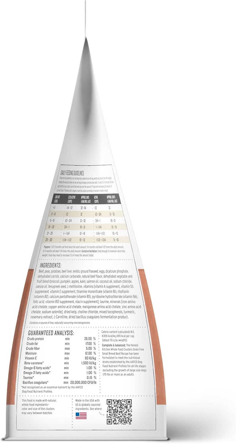 The Honest Kitchen Grain Free Beef & Superfoods Whole Food Clusters