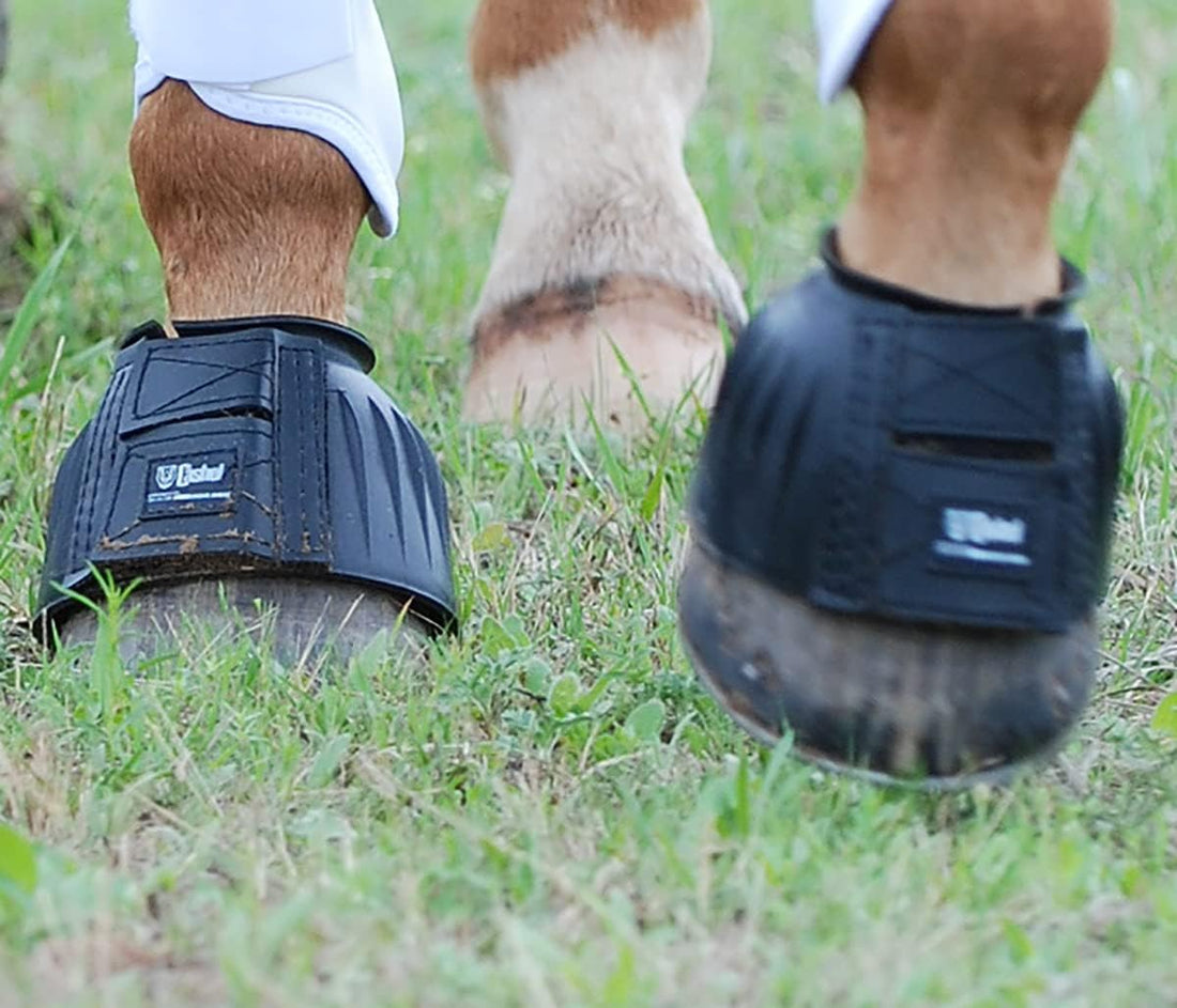 CASHEL Bell Boots Rubber, Black, Size: M (BB-BL-M)