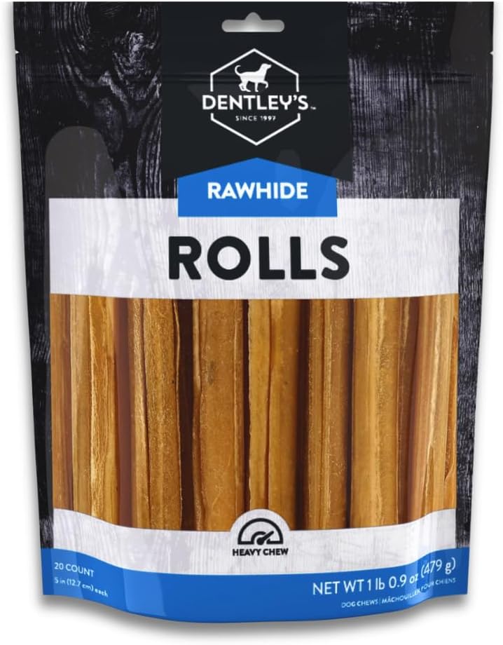 DENTLEY'S Dog Chews Extra Tough Rawhide Rolls
