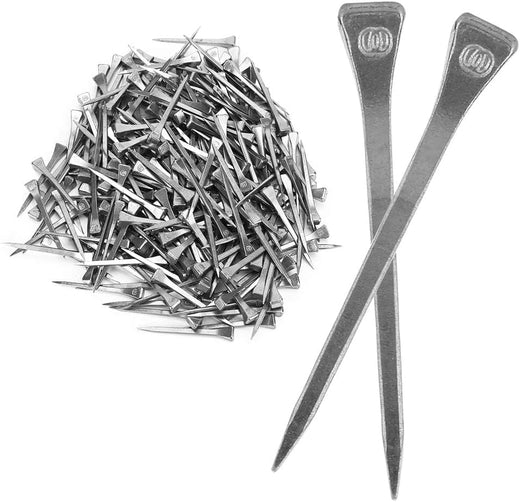 Cyrank 250PCS Horseshoe Nails, Horseshoe Nail Steel 2.13 Inches E6