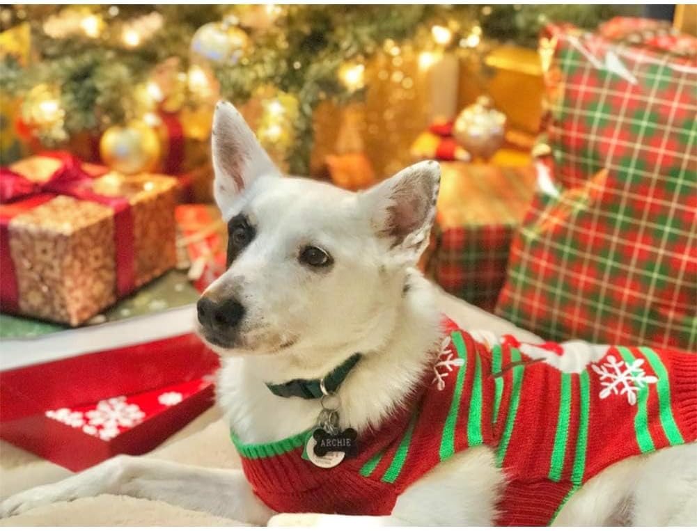 NACOCO Dog Snow Sweater - Snowman Holiday Pet Clothes for Small Dogs