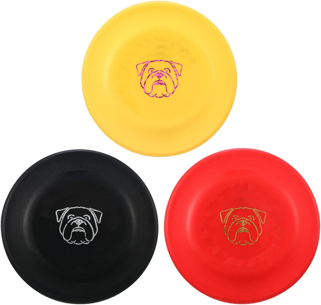 XIGOU Dog Flying Disc, 3 Pcs Competition Dog Flyer Toy