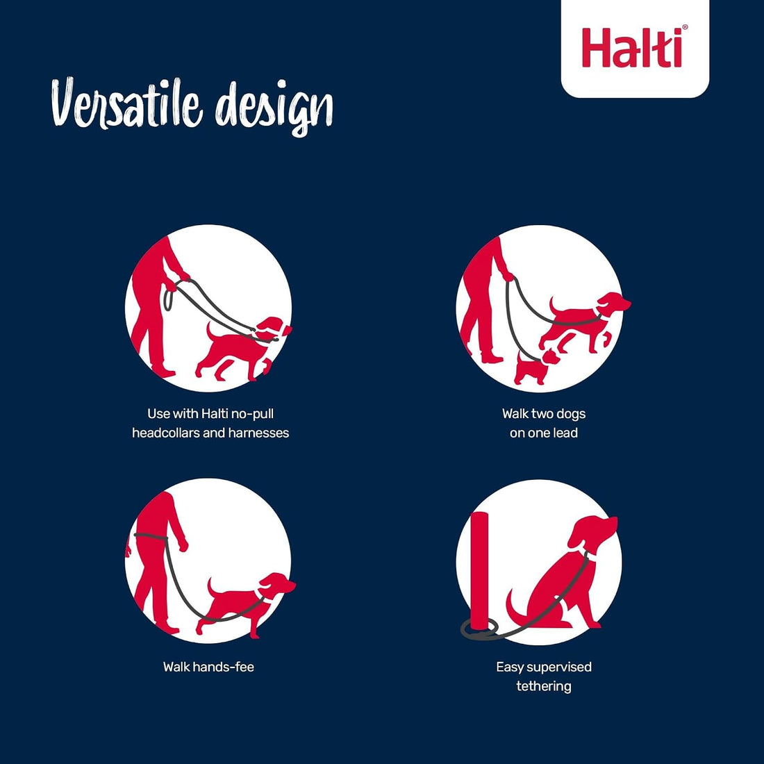 Halti Optifit Headcollar & Training Leash Bundle