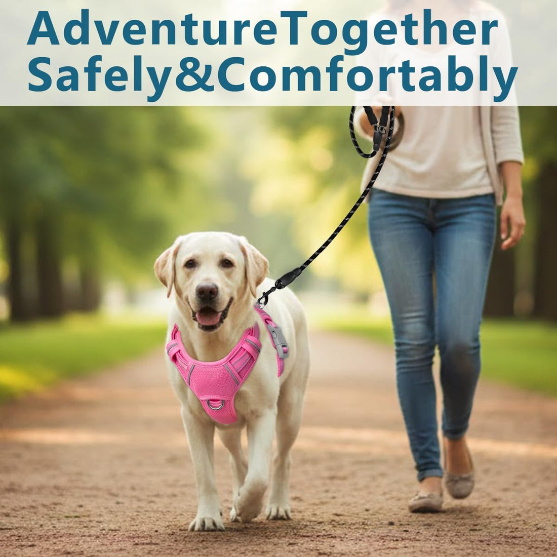 BARKBAY Dog Harness No Pull with ID Tag Pocket - Heavy Duty