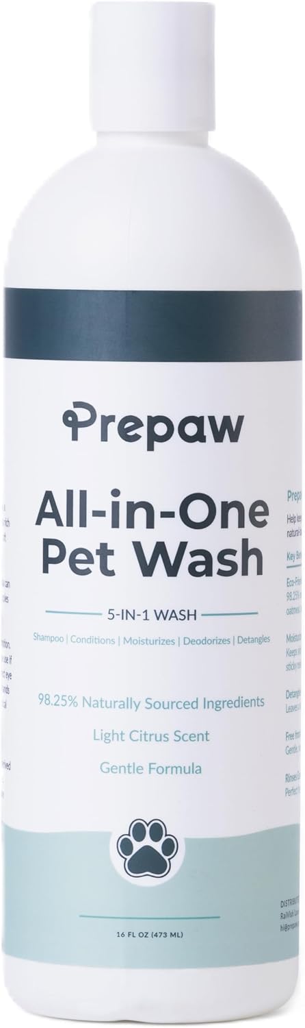 Pet Wash - 5 in 1 - Natural Ingredients - Gentle for Sensitive Skin
