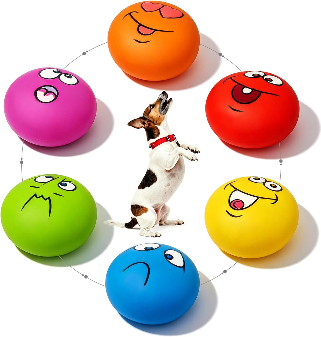 HOLYSTEED Latex Squeaky Dog Toys for Small Dogs, Mini Breed