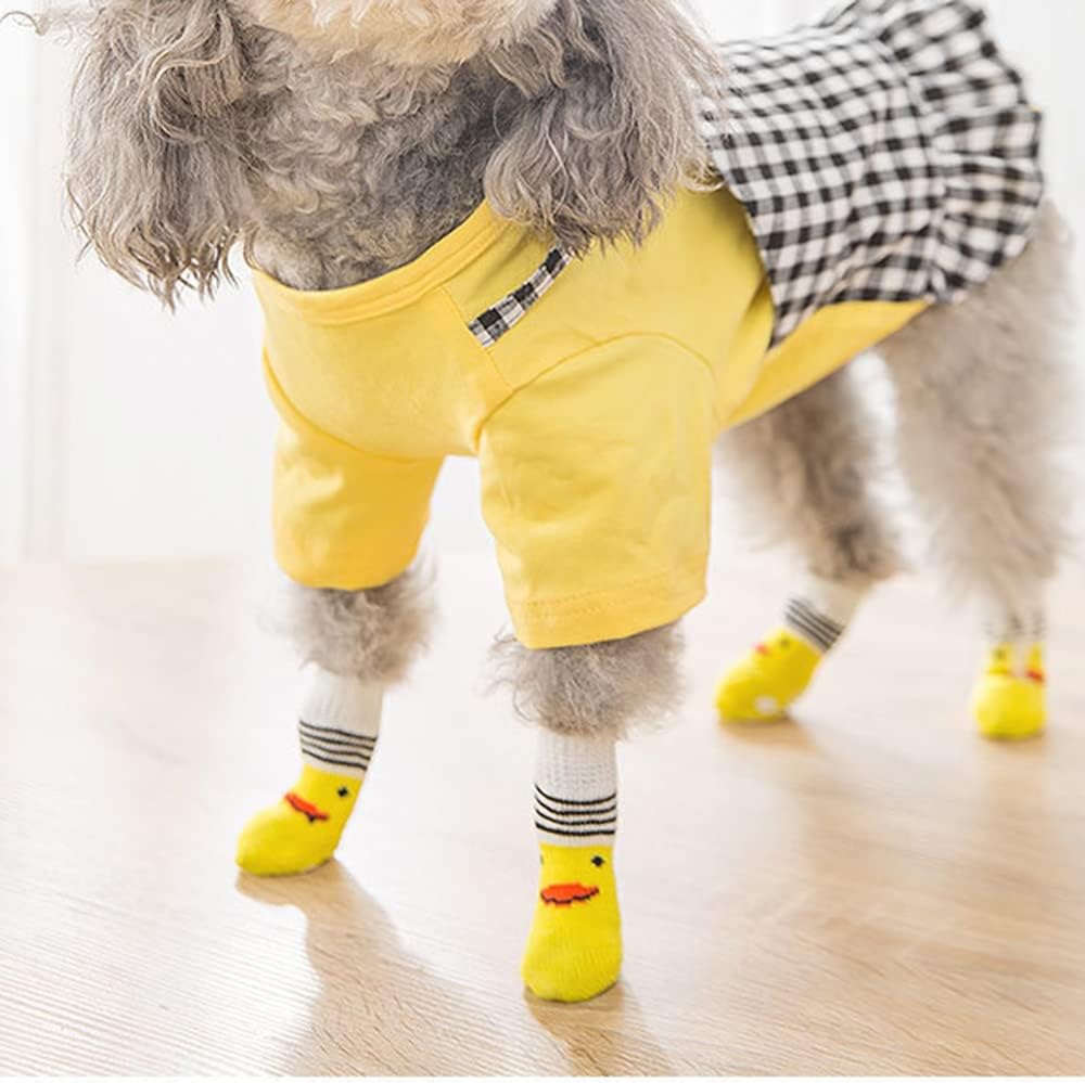 16 Pieces Dog Anti Slip Socks for Small Dogs