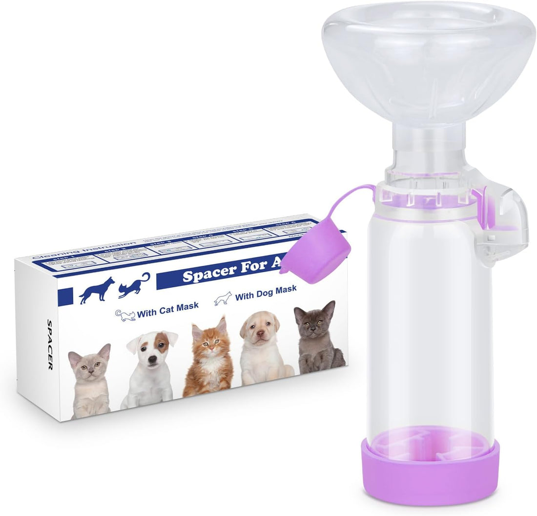 free-space Chamber for Pets Inhaler Spacer for Cat or Dog Handheld