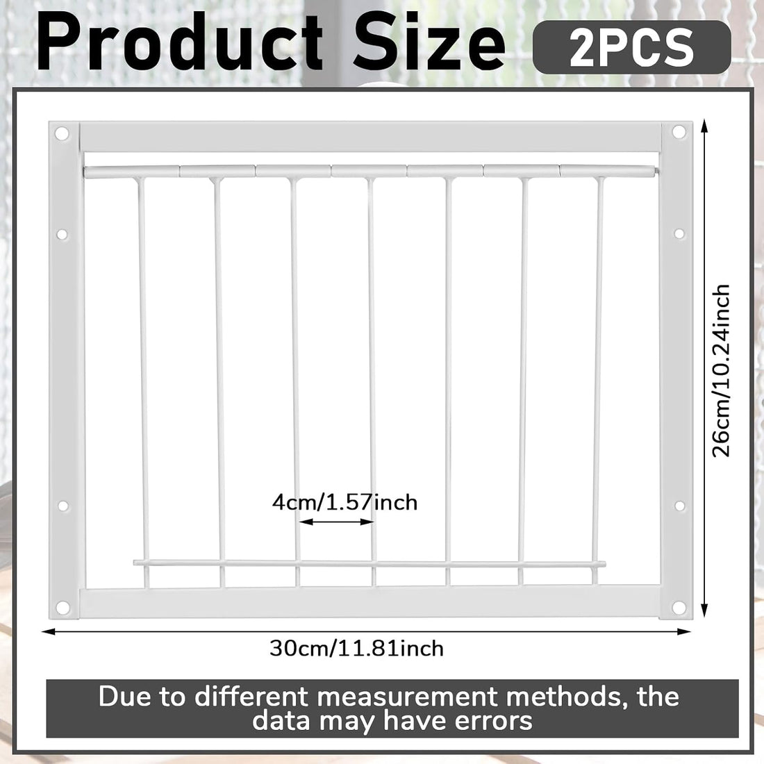 Suzile 2 Pcs 11.81" x 10.24" Pigeon Cage Door Bird Wire One Way