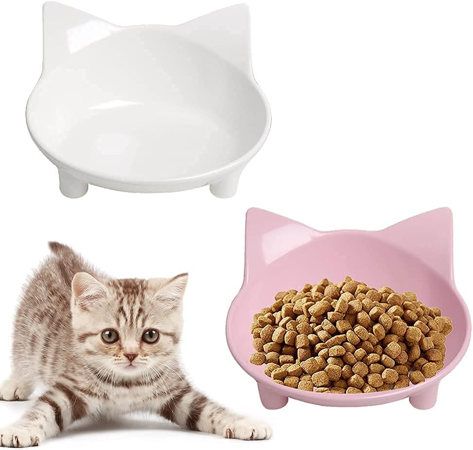 Skrtuan Non-Slip Cat & Dog Food Bowl – Wide