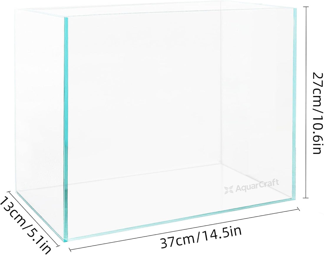 3.5 Gallon Rimless Aquarium, Ultra Clear Nano Betta Tank