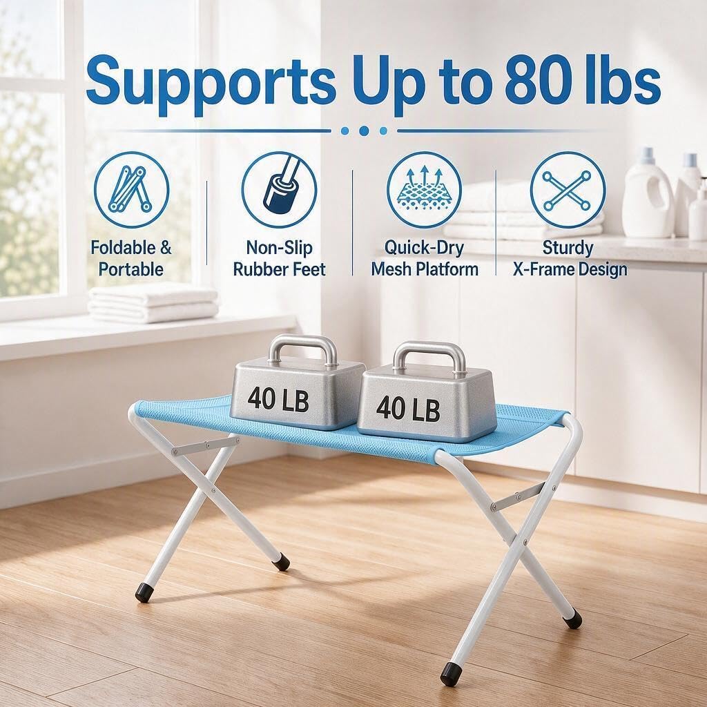 Dog Bath Hammock Table with Stand for Small Dogs and Cats