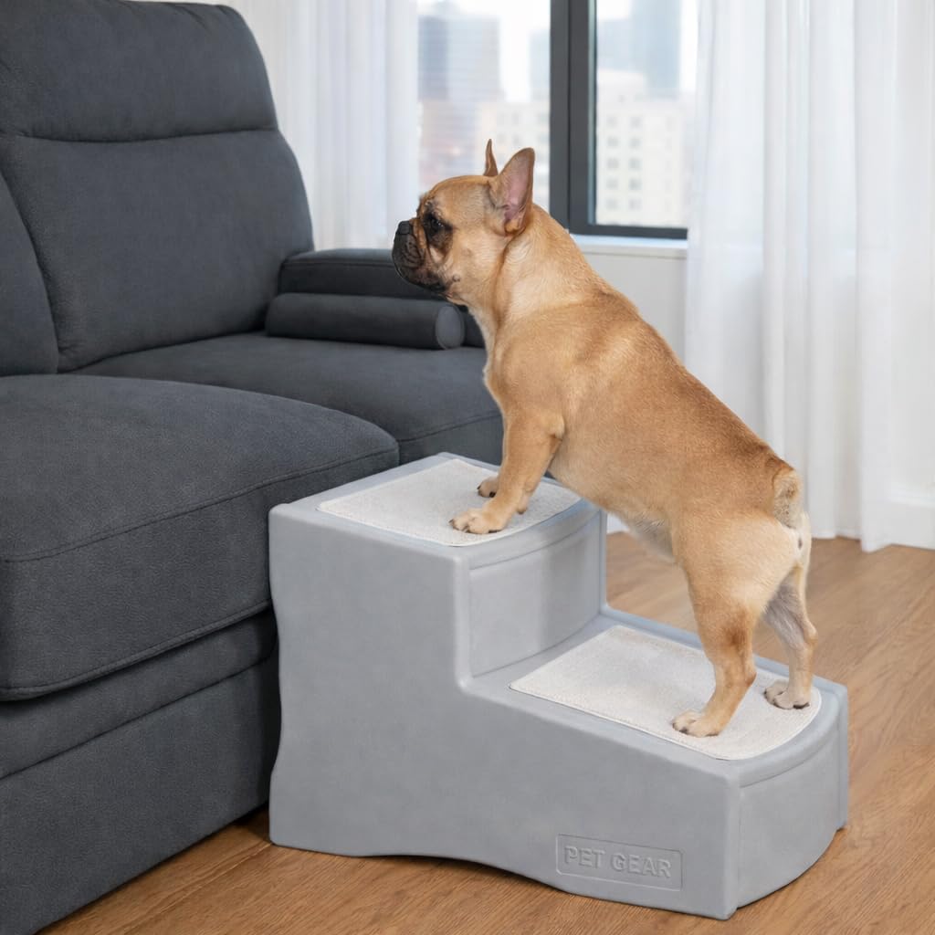 Pet Gear Easy Step II Pet Stairs, Frost, 2 Step