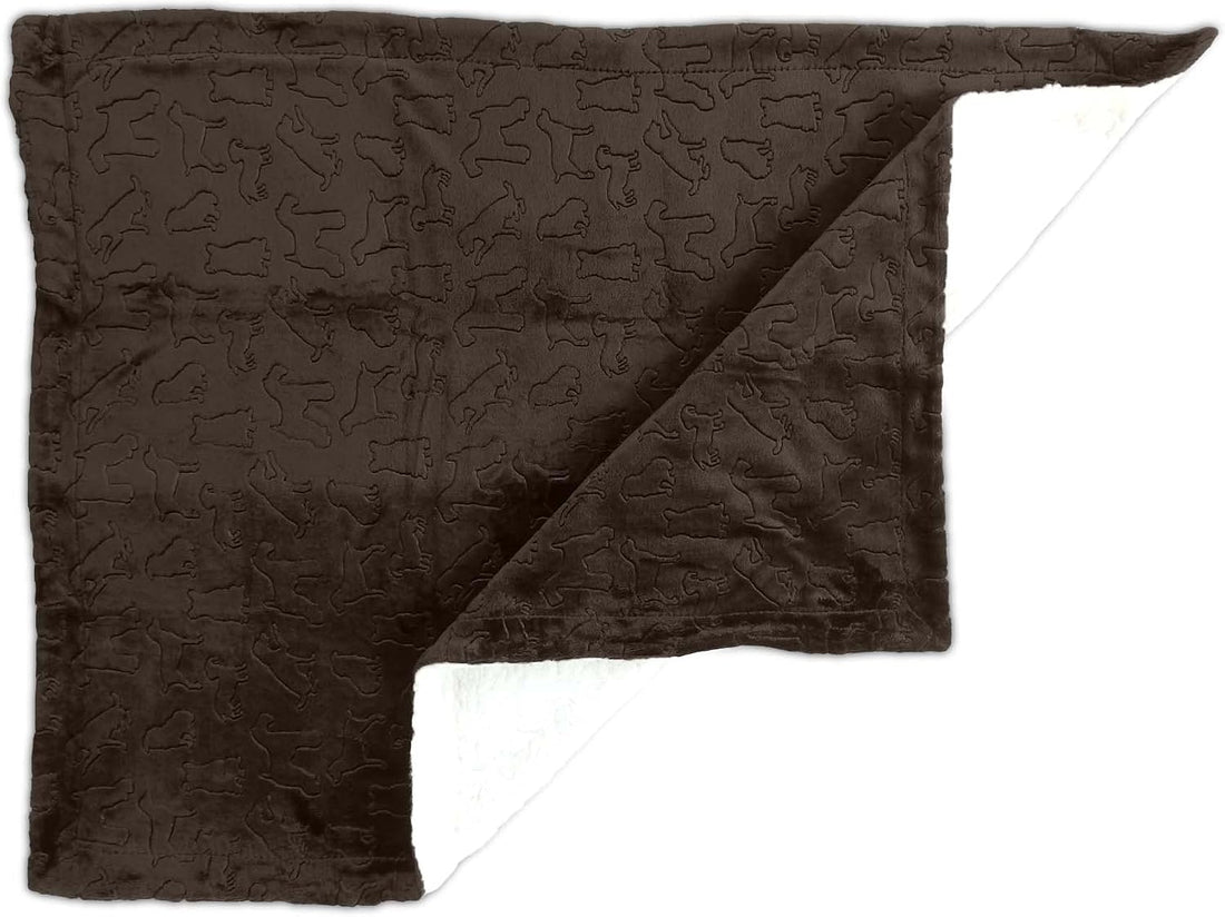 American Kennel Club Premium Velvet Sherpa Pet Blanket Soft and Warm