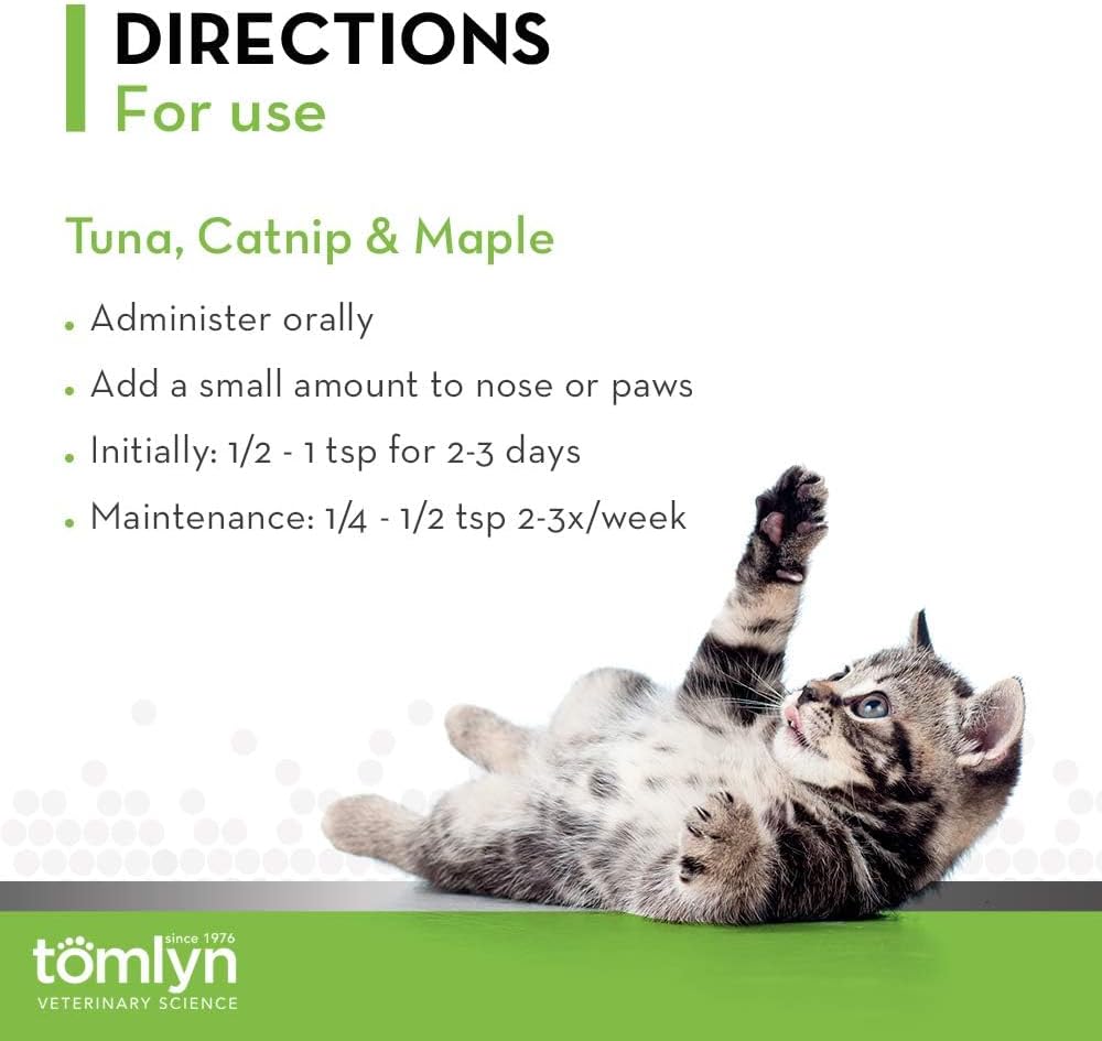 TOMLYN Laxatone Catnip Flavored Hairball Remedy Gel for Cats