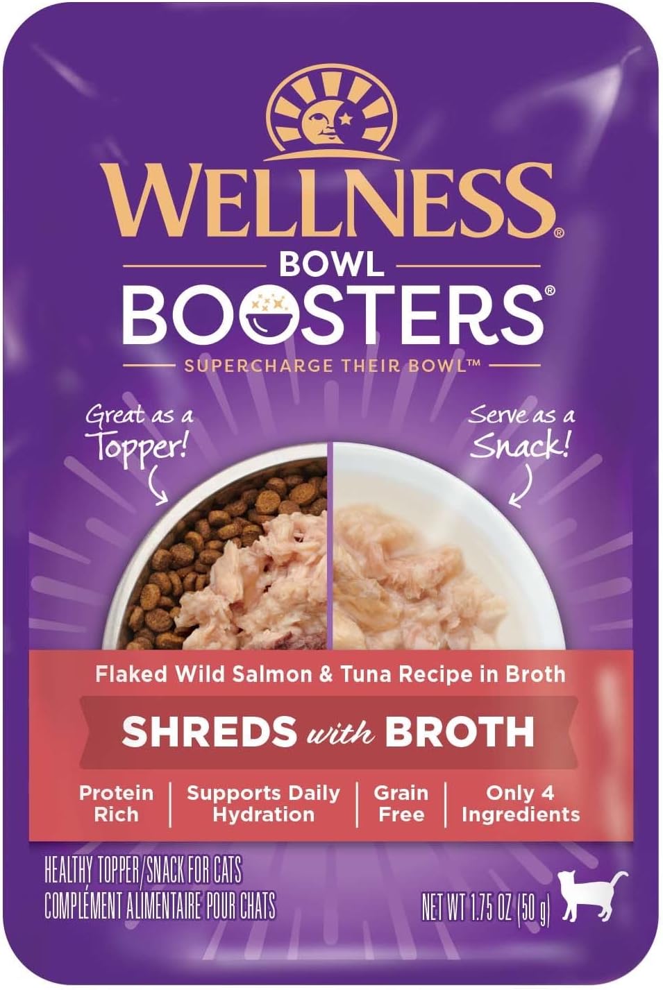 Wellness Bowl Boosters Shreds with Broth Wet Cat Food Topper