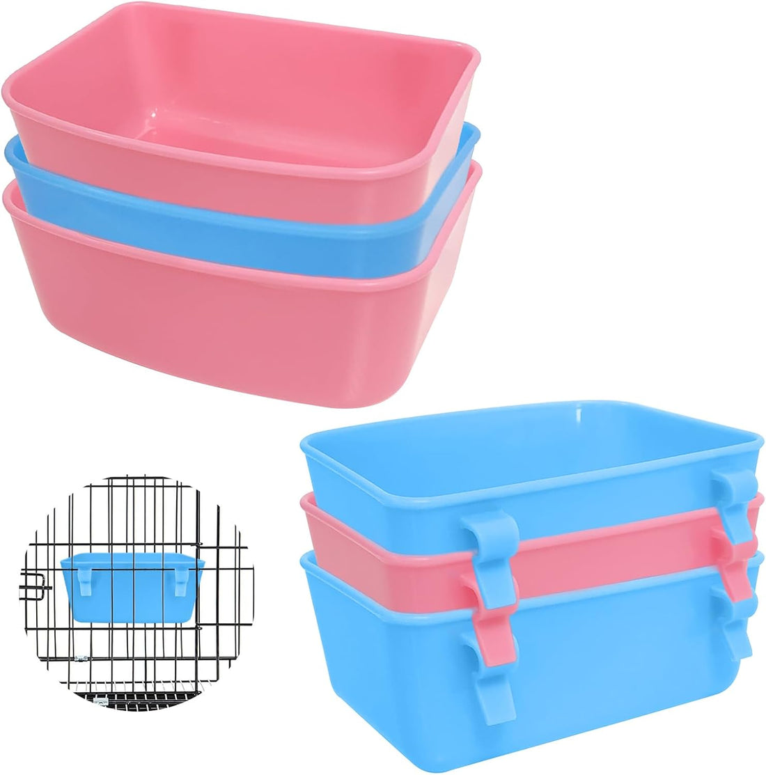 6 Pack Feeder, Hanging Feeder,Food and Water Container