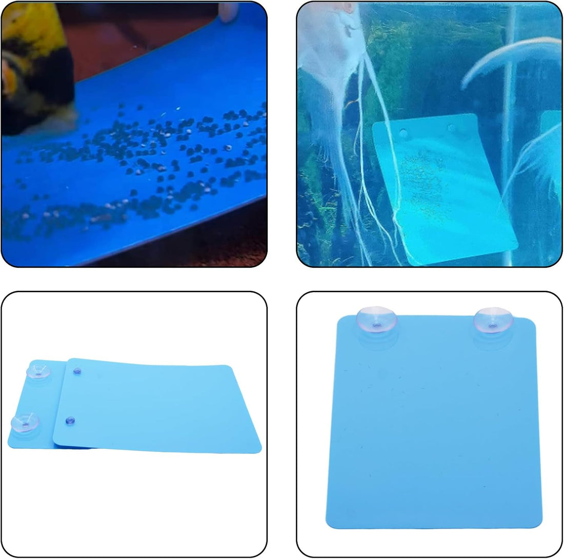 Saim 2 Pack Fish Breeding Slate 6.8in, Suction Cup Spawning Plate