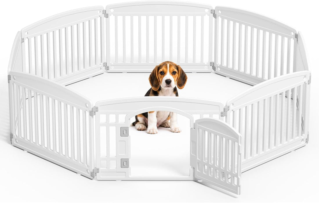 NEWBULIG Dog Playpen 6-Panel, 24IN Puppy Playpen