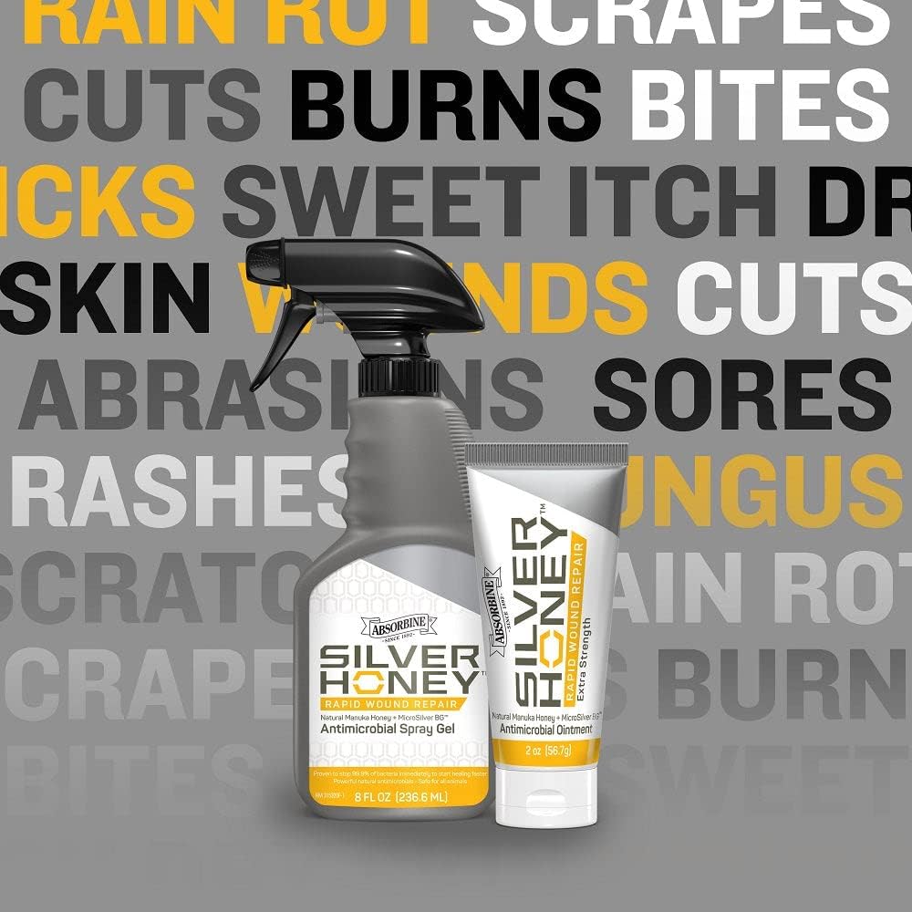 Silver Honey Rapid Wound Repair Spray Gel, 8 fl oz