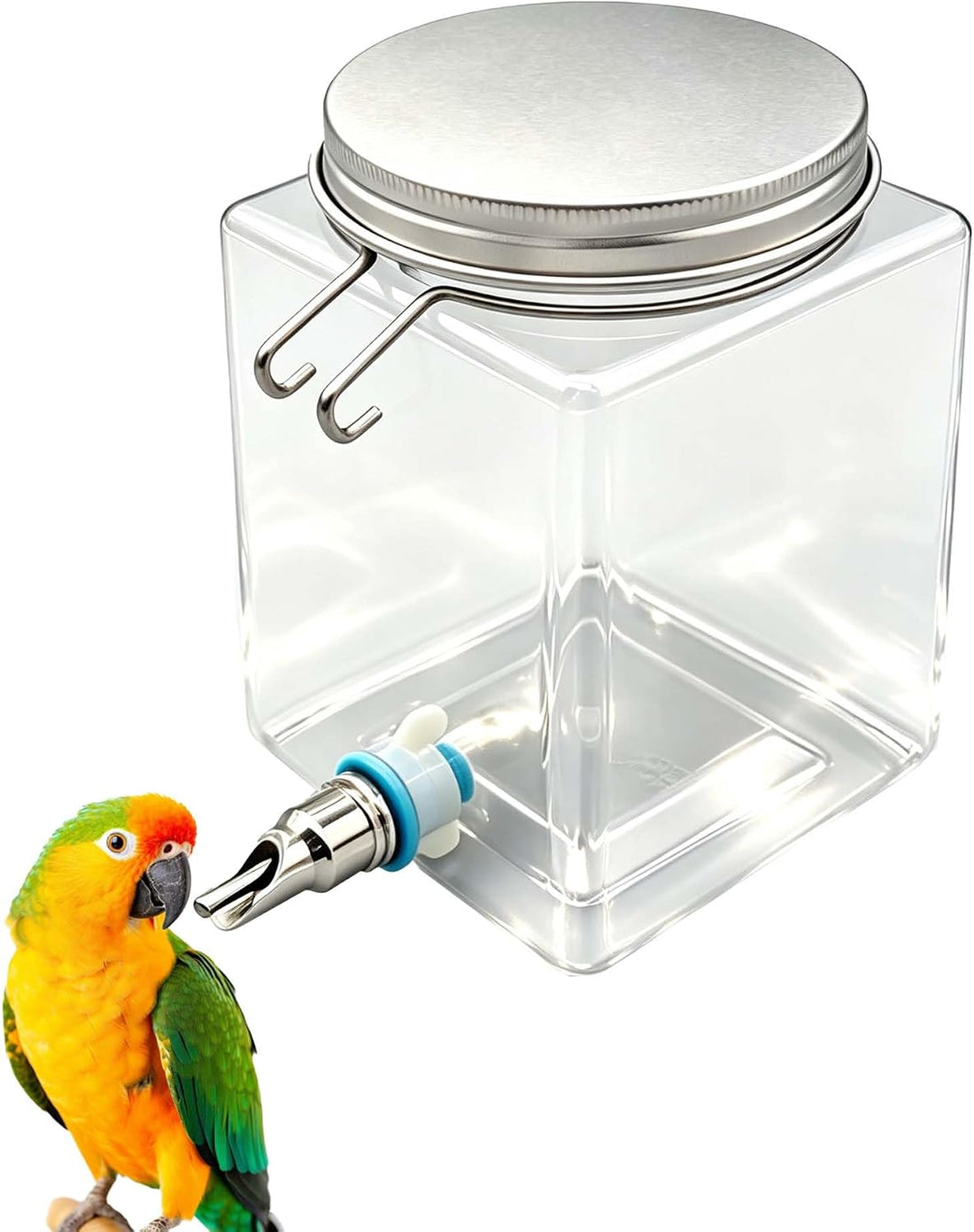 Parrot Needle Water Bottle, Leakproof Bird Automatic Water