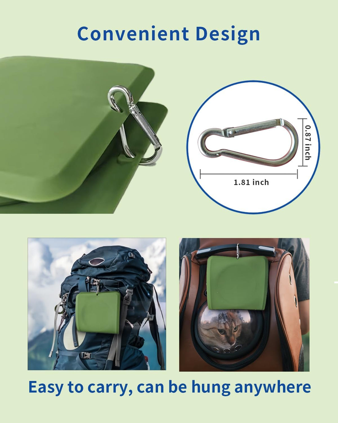 Collapsible Portable 2-in-1 Dog Bowl