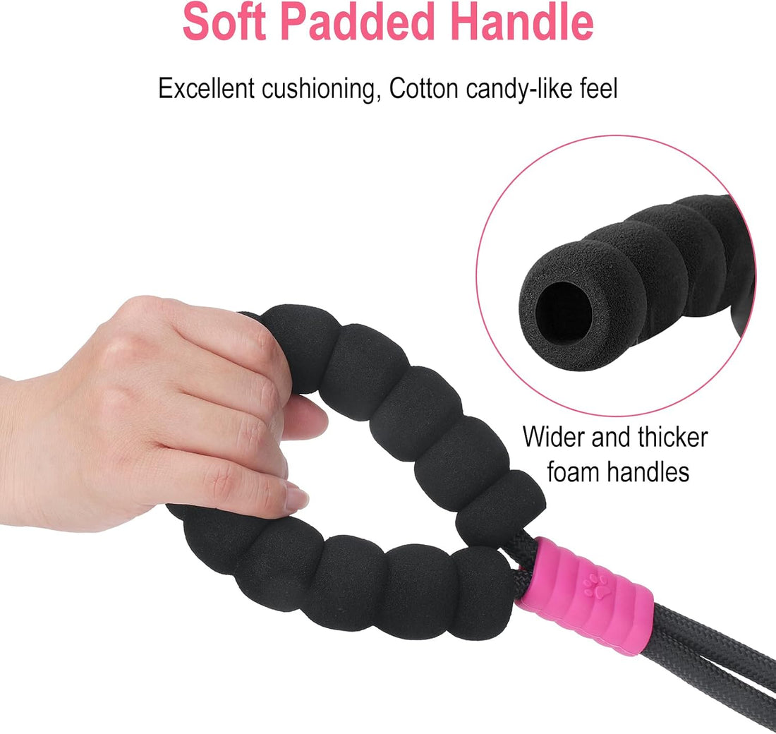 Double Dog Leash for Two Dogs,Dual Hands Free Dog Leashes,360 Swivel