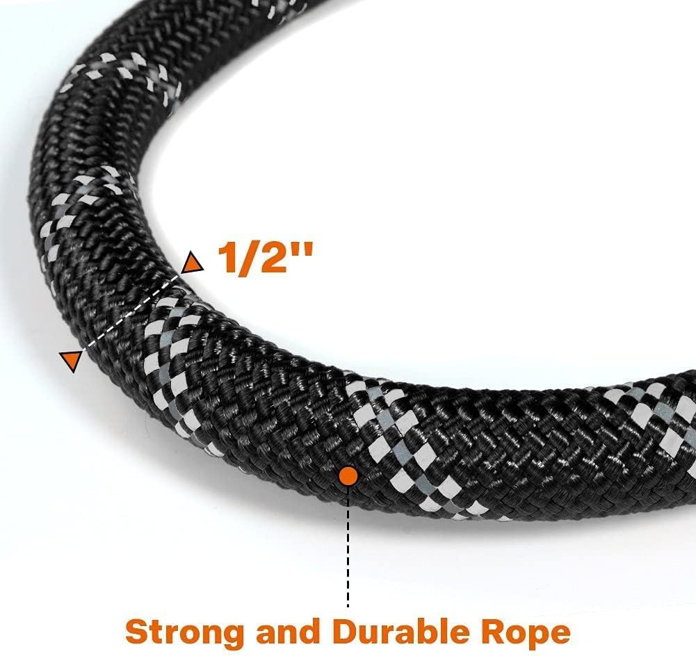 Taglory Rope Dog Leash 6 FT with Comfortable Padded Handle