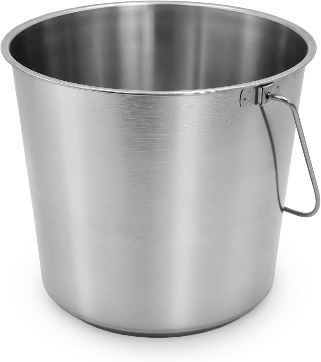 Grip Stainless Steel Bucket- Great for Pets, Cleaning, Food Prep