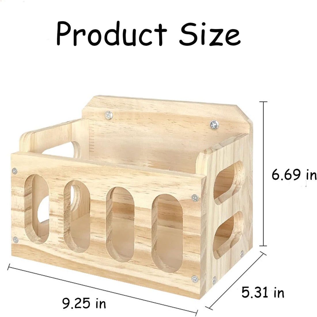 Rabbit Hay Feeder Wooden Hay Rack Guinea Pig Hay Holder Less Wasted