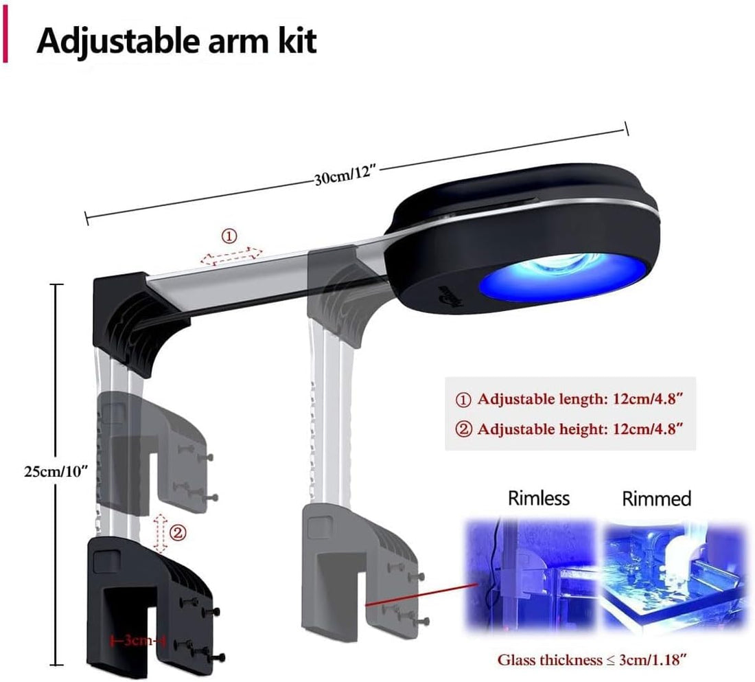 PopBloom 65W Aquarium LED Reef Lights for Corals, WiFi Smart