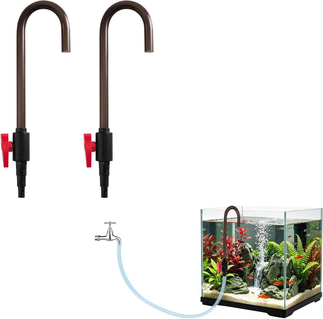 Hands-Free Aquarium Water Changer Hook with Flow Control