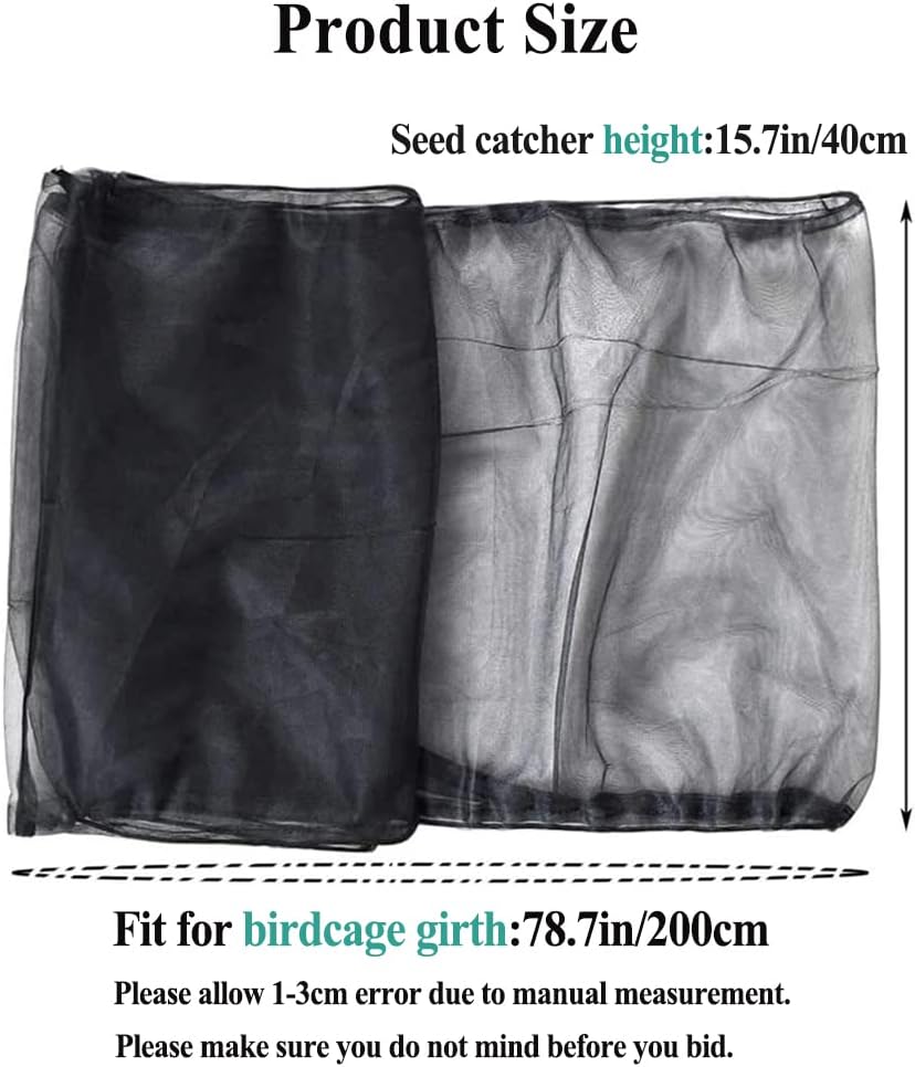 ASOCEA Bird Cage Seed Catcher,Universal Bird Cage Cover