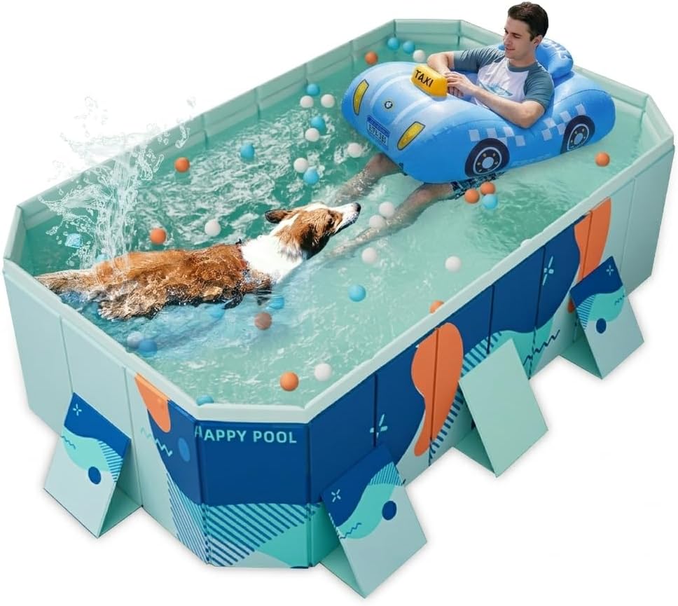 102" Foldable Dog Bathing Pool