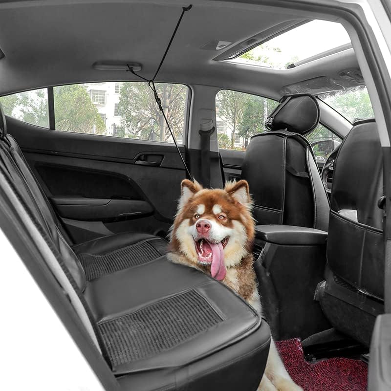 Dog Seat Belt,5FT Chew-Proof Stainless Steel Wire Tether for Car