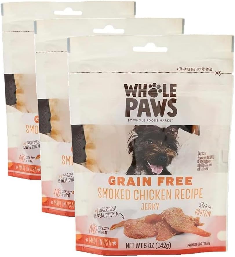 Whole Paws, Whole Paws, Chicken & Sweet Potato Jerky Bites, 5 Ounce