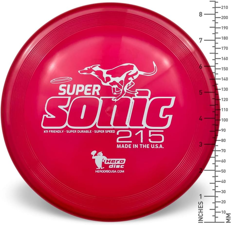 Hero Disc USA Super Sonic K-9 Candy Blue Dog Fetch Toy