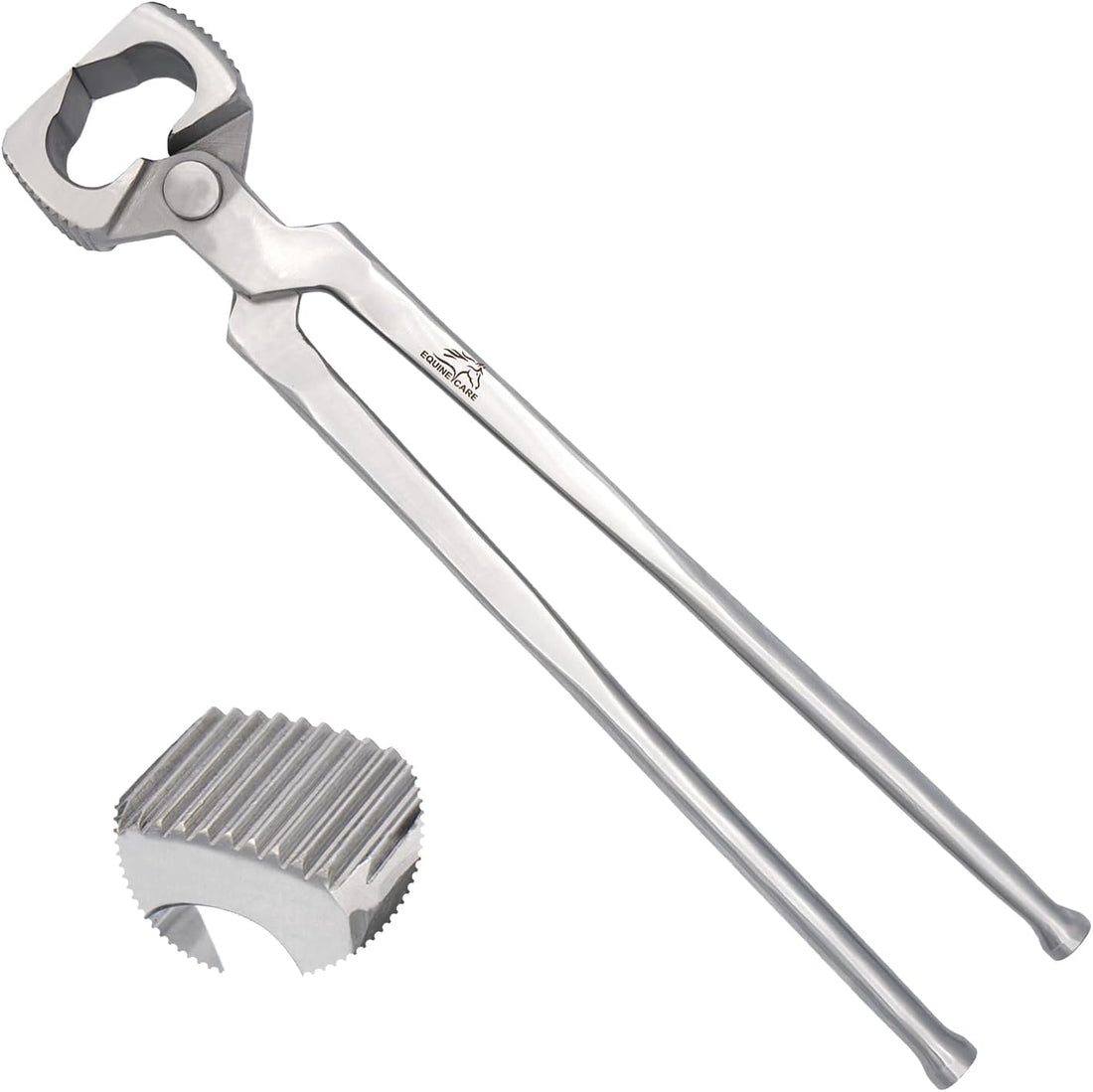 Equine Care 14 Inch Horse Shoe Puller & Spreader Square Jaw Chrome