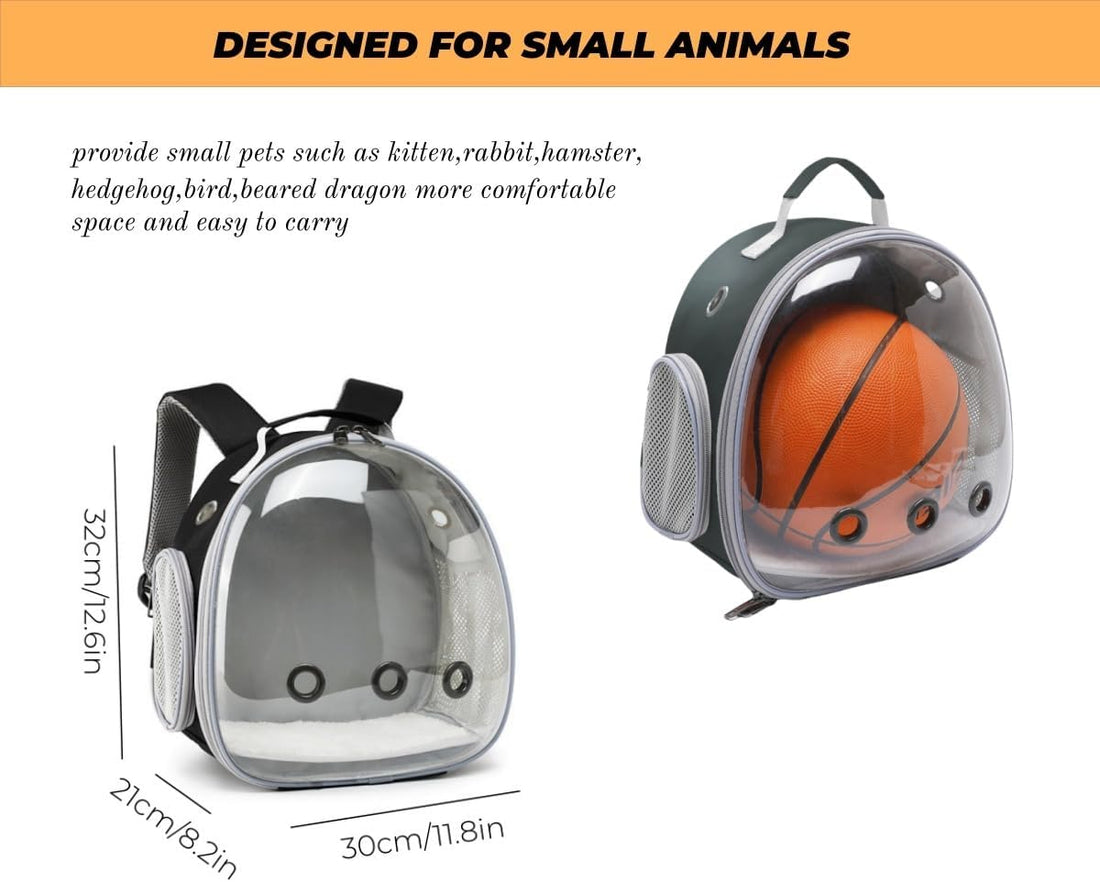 Small Animal Carrier Guinea Pig Backpack,Transparent