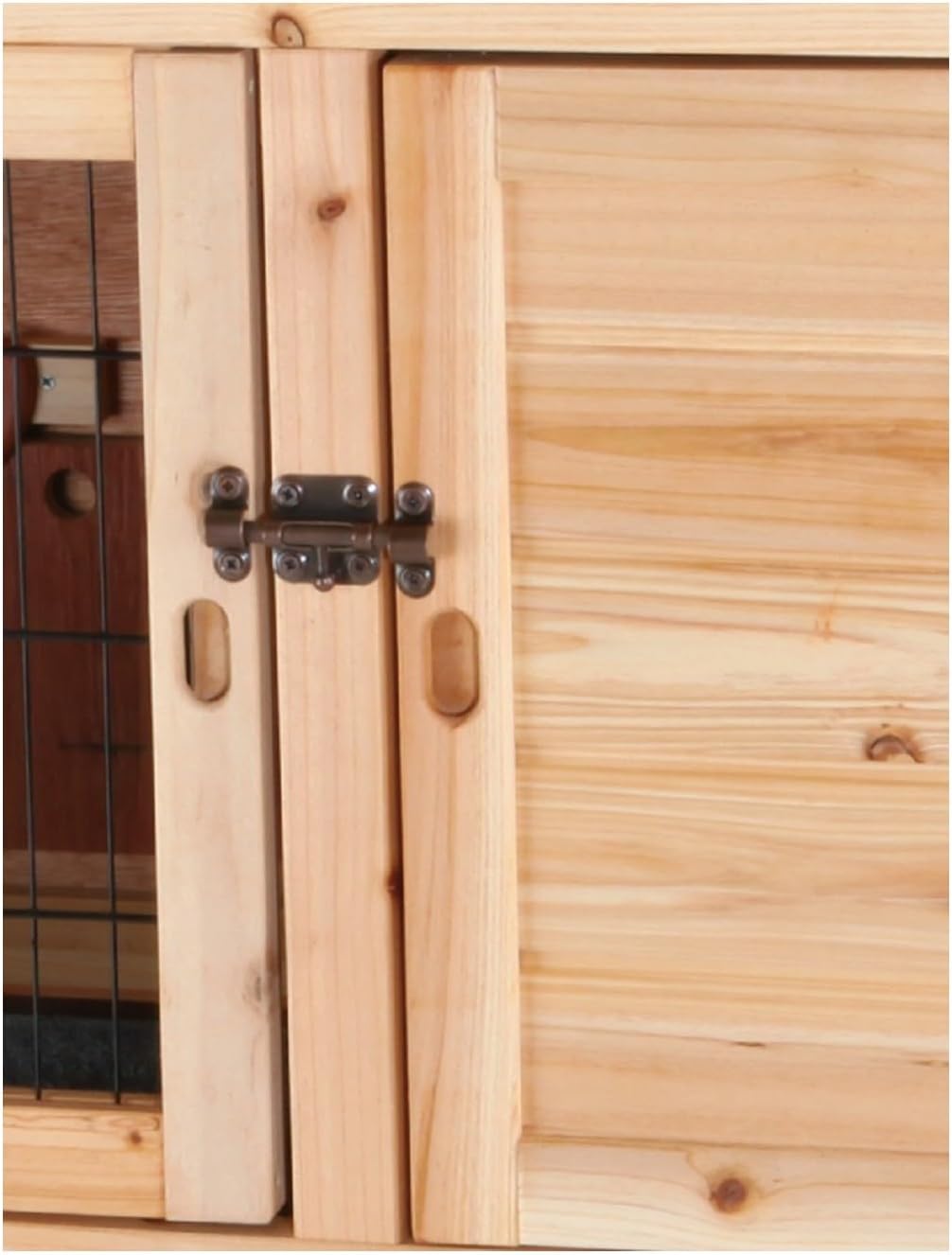 Trixie 2-Story Rabbit Hutch with Retreat Area, Non-Slip Ramp